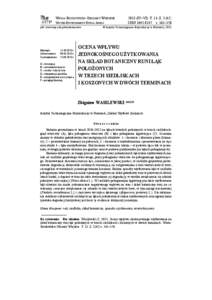 WODA-ŚRODOWISKO-OBSZARY WIEJSKIE WATER-ENVIRONMENT-RURAL AREAS pdf: www.itep.edu.pl/wydawnictwo