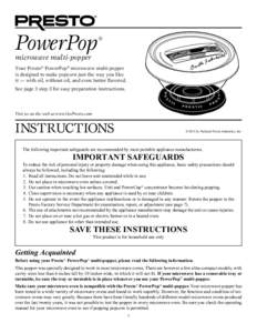 PowerPop  ® microwave multi-popper