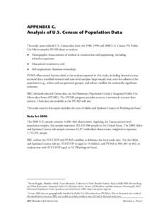 Microsoft Word - Appendix G Analysis of Census of Population Data_NEW.doc