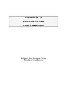 First Amendment to the United States Constitution / Severance / Peterborough / Douro DOC / Provinces and territories of Canada / Ontario / Douro-Dummer / Dummer