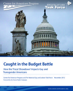 AP PHOTO/J. SCOTT APPLEWHITE  Caught in the Budget Battle How the ‘Fiscal Showdown’ Impacts Gay and Transgender Americans Center for American Progress and The National Gay and Lesbian Task Force  November 2012
