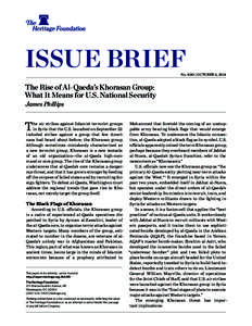 ﻿  ISSUE BRIEF No. 4281 | October 6, 2014