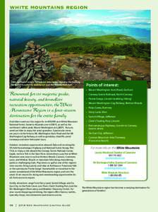 WHITE MOUNTAINS REGION  Taken by Photo Contest Participant John Dewey showing the marking cairns and mountains, looking out over the Appalachian Trail.  Renowned for its majestic peaks,