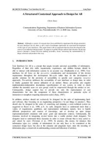 Usability / Software / Computing / Technical communication / Graphical user interfaces / User interface / Interaction design / Software design / Contextual design / Humanâ€“computer interaction / Human–computer interaction / User interface techniques