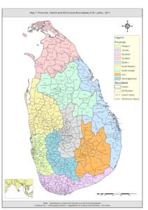 Map 1: Province, District and DS Division Boundaries of Sri Lanka[removed]Vadamaradchi North (Point P edro) Valikamam North (Tellipallai)