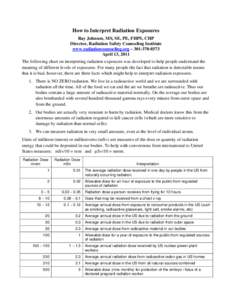 Microsoft Word - How to Interpret Radiation Exposures.docx