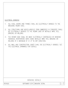 Navy Additional Electrical Details for Ammunition and Explosive Storage Magazines