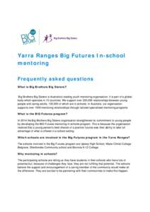 Microsoft Word - Yarra Ranges Big Futures Information Pack V2