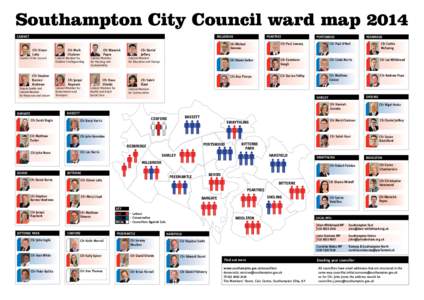 Southampton City Council ward map 2014 CABINET MILLBROOK  Cllr Simon