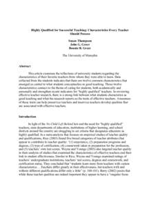 Standards-based education / Educators / Teacher / Highly Qualified Teachers / No Child Left Behind Act / LIFO / Nel Noddings / Teaching As Leadership / Education / Teaching / Education in the United States