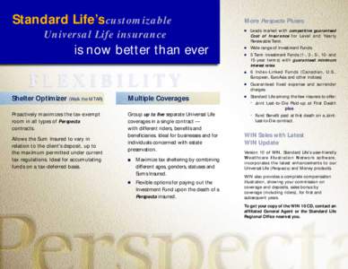 Standard Life’s customizable Universal Life insurance is now better than ever  Shelter Optimizer (Walk the MTAR)