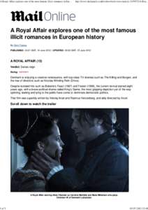 A Royal Affair explores one of the most famous illicit romances in European history | Mail Online