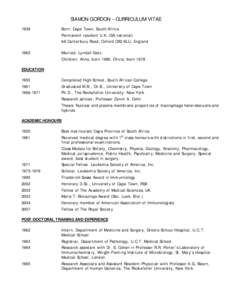 Microsoft Word - SIAMON GORDON CV[removed]