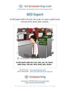 SEO Expert - Webcomic about web developers, programmers and browsers