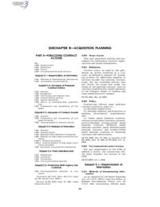 SUBCHAPTER B—ACQUISITION PLANNING PART 5—PUBLICIZING CONTRACT ACTIONS Sec[removed]