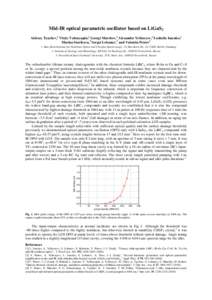 Optical parametric amplifier / Laser / Nd:YAG laser / Yttrium aluminium garnet / Two-photon absorption / Potassium titanyl phosphate / Lithium triborate / Optics / Nonlinear optics / Optical parametric oscillator