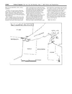 [removed]Federal Register / Vol. 66, No[removed]Monday, May 7, [removed]Rules and Regulations Map of Units MN/WI–1, WI–1, WI–2, and WI–3