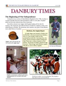 THE REVOLUTIONARY PERIOD IN DANBURY[removed]DANBURY TIMES