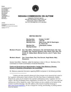 Members Sen. Gary Dillon, Chairperson Sen. Ed Charbonneau Sen. Connie Sipes Sen. Sue Errington Rep. Vanessa Summers