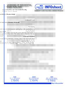 Infosheet licensing of residential care.indd