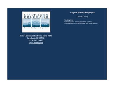 Loveland /  Colorado / Hach Company / Larimer County /  Colorado / Geography of Colorado / Colorado / Fort Collins /  Colorado