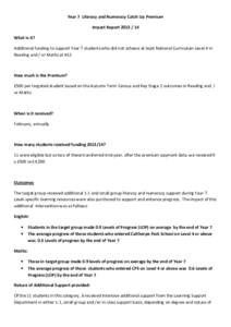 Y7 Literacy Impact Report