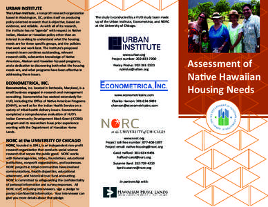 Astronomy / Americas / Sociology / National Opinion Research Center / The NORC / Native Americans in the United States / United States Department of Housing and Urban Development