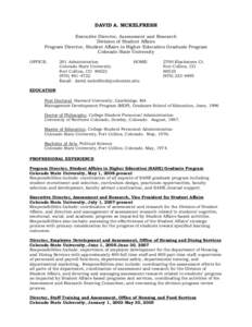 American Association of State Colleges and Universities / Association of Public and Land-Grant Universities / Association of American Universities / Coalition of Urban and Metropolitan Universities / Colorado State University / Student affairs / American College Personnel Association / Pingree Park /  Colorado / University of Northern Colorado / Colorado counties / Geography of Colorado / North Central Association of Colleges and Schools