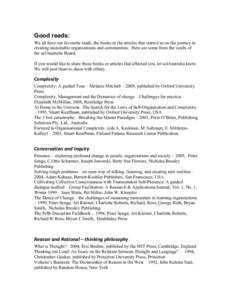 Massachusetts Institute of Technology / Communication / Leadership / Learning Organizations / Science / Peter Senge / Stuart Kauffman / Otto Scharmer / Academia / Systems scientists / Social information processing / Systems science