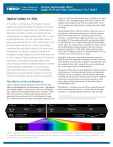 Building Technologies Office SOLID-STATE LIGHTING TECHNOLOGY FACT SHEET Optical Safety of LEDs The safety of LED lighting with regard to human health has occasionally been the subject of scrutiny.