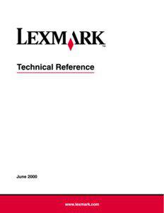 Lexmark Technical Reference