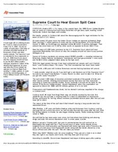 The Associated Press_ Supreme Court to Hear Exxon Spill Case