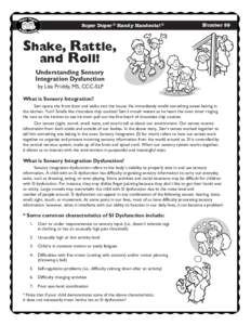 Super Duper ® Handy Handouts! ®  Number 59 Shake, Rattle, and Roll!