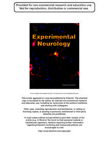 (This is a sample cover image for this issue. The actual cover is not yet available at this time.)  This article appeared in a journal published by Elsevier. The attached copy is furnished to the author for internal non-
