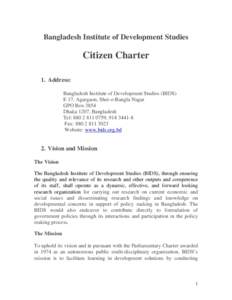 Microsoft Word - BIDS Citizen Charter-1.doc