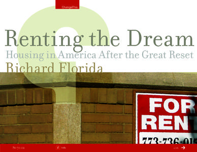 ChangeThis  Renting the Dream Housing in America After the Great Reset