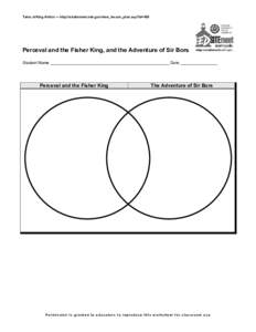 Tales of King Arthur — http://edsitement.neh.gov/view_lesson_plan.asp?id=450  Perceval and the Fisher King, and the Adventure of Sir Bors Student Name ___________________________________________________ Date __________