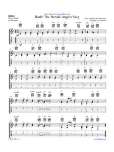 Sheet Music from www.mfiles.co.uk  Guitar: Stave, chords or Tablature