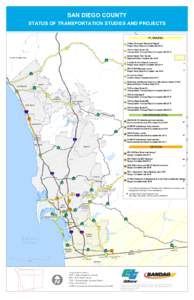 SAN DIEGO COUNTY  STATUS OF TRANSPORTATION STUDIES AND PROJECTS 12 