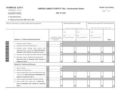 Taxation in the United States / Business / IRS tax forms / Internal Revenue Service / Structure / Flow-through entity / Kentucky / Corporation / Types of business entity / Legal entities / Law