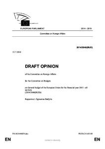 EUROPEAN PARLIAMENT[removed]Committee on Foreign Affairs