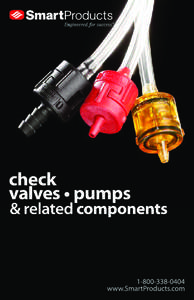 Our check and pressure relief valves, JACO Smart Fittings, and liquid and air pumps provide accurate, reliable flow control in advanced, low pressure, low flow systems. Unique in the industry, our products are: customiz