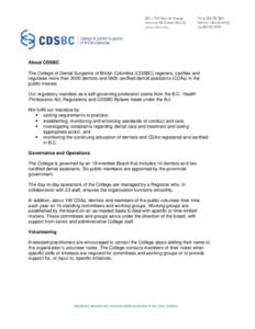 Microsoft Word - About CDSBC.doc