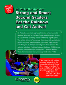 St. Philip the Apostle:  Strong and Smart Second Graders Eat the Rainbow and Get Active!