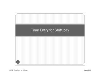 Microsoft Word - Time Entry for Shift Differential Courseware.doc