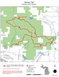 Dickinson County, Michigan  Cazzola Rd Norway Trail[removed]Miles)