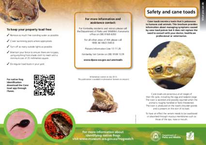 Cane toads in Australia / Herpetology / Cane toad / Frog / Psychoactive toad / Toads / Biology / Fauna of Australia