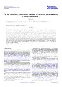 Astronomy & Astrophysics A&A 565, A24DOI: 