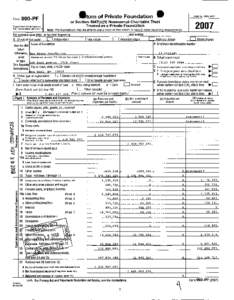 Form  •turn of Private FoundationPF