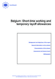 Belgium: Short-time working and temporary layoff allowances